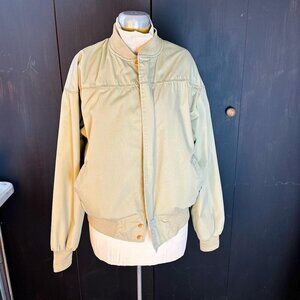 Field & Stream Mens Large Khaki jacket light plaid outerwear coat windbreaker